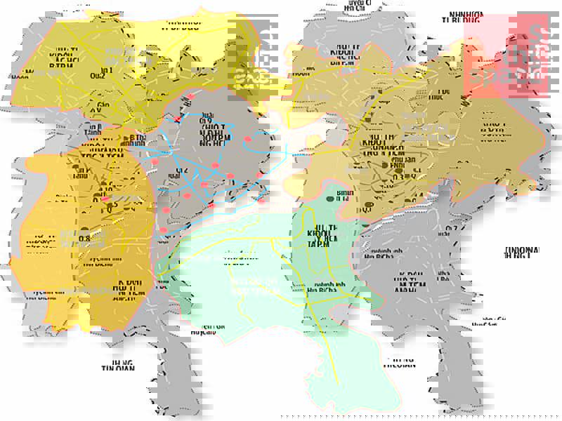 Development planning according to 6 sub-zones l Ho Chi Minh City